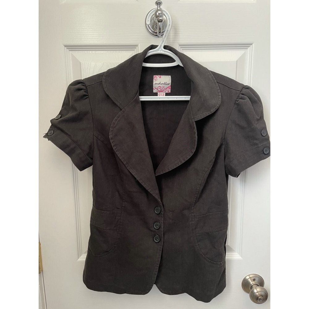 Anchor blue short sleeve blazer size large